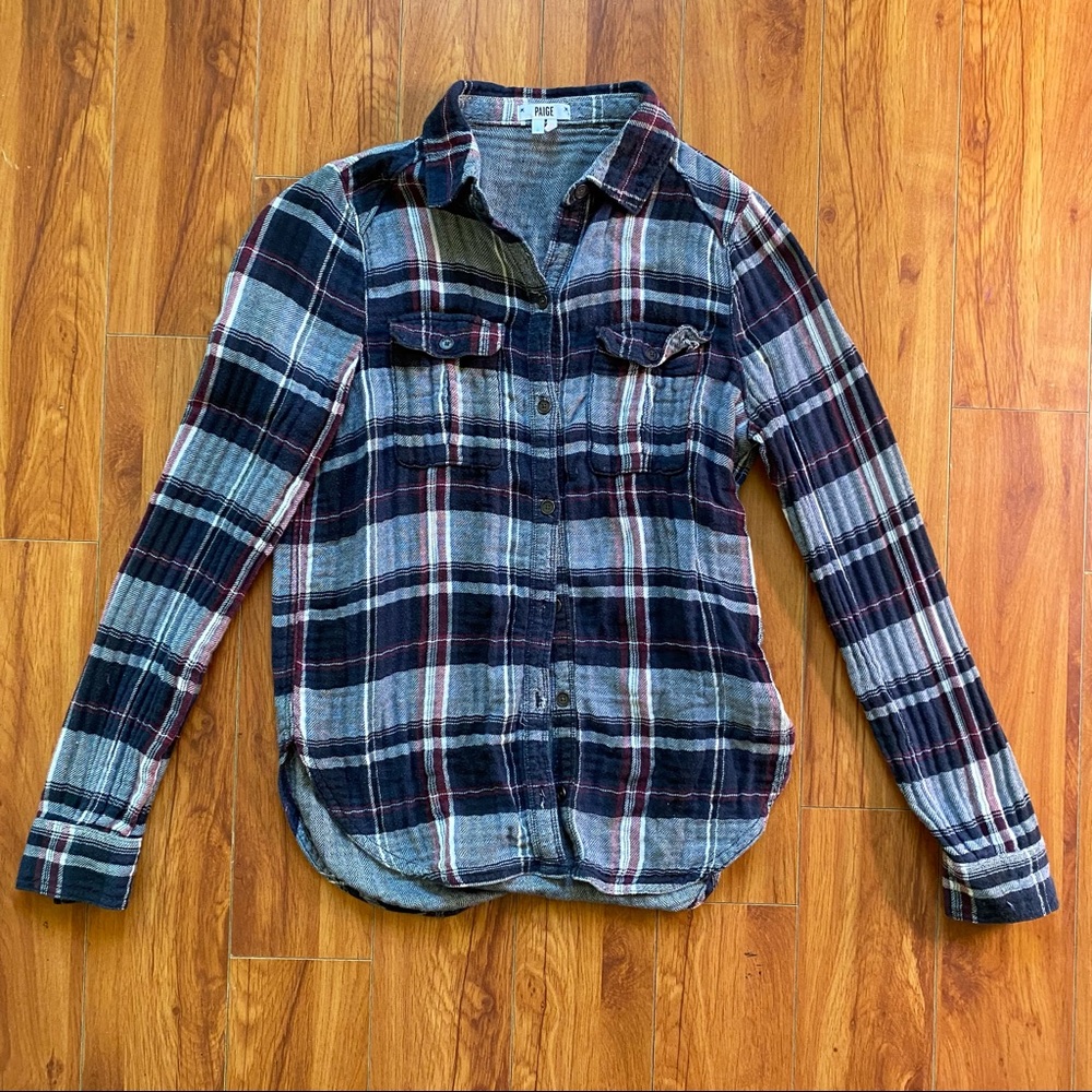 Paige Purple Plaid Shirt